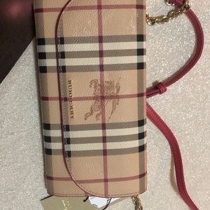 Burberry, coral and beige color